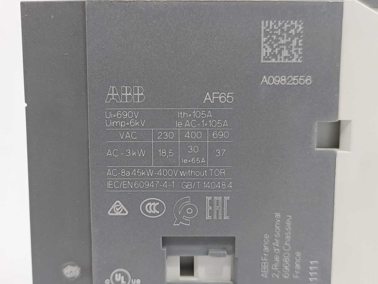 ABB 1SBL387001R1200 AF65-30-00-12 48-130V50/60HZ-DC Contactor