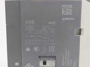 ABB 1SBL387001R1200 AF65-30-00-12 48-130V50/60HZ-DC Contactor