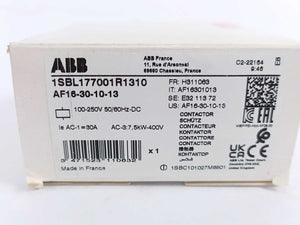 ABB 1SBL177001R1310 AF16-30-10-13 Contactor 100-250V 50/60Hz-DC