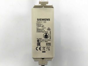 Siemens 3NA3 130 LV HRC Fuse-Link, Batch of 3 pcs.