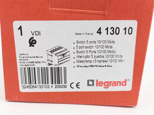 Legrand 413010 Switch 5 Ports Fast Ethernet 100 MBits/s
