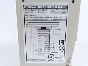 Unipower Electronics HPL530 Overload/Shock Load Monitor