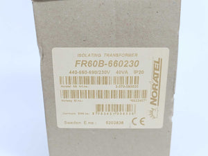 Noratel 3-070-060030 FR60B-660230 Isolating Transformer 40VA