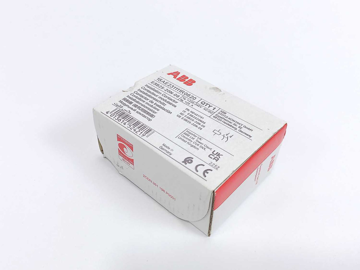 ABB 1SAE23111R0620 ESB25-20N-06 Installation Contactor