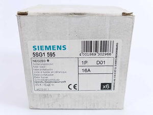 Siemens 5SG1 595 Single-Pole NEOZED Fuse Base, Batch of 7 pcs
