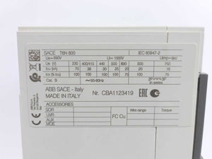 ABB 1SDA060273R1 T6N 800 PR221DS-LS/I In=800 4p F F Cirsuit Breaker