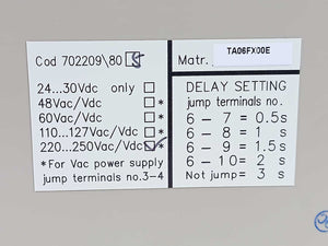 ABB 1SDA038320R1 SACE YU Delay Electronic Time Delay