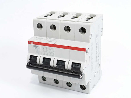 ABB 2CDS253103R0634 S203-C63NA Miniature Circuit Breaker 3P+N - 63A - C - 6kA