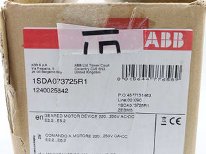 ABB 1SDA073725R1 Geared Motor Device 220-250V AC-DC E2.2...E6.2