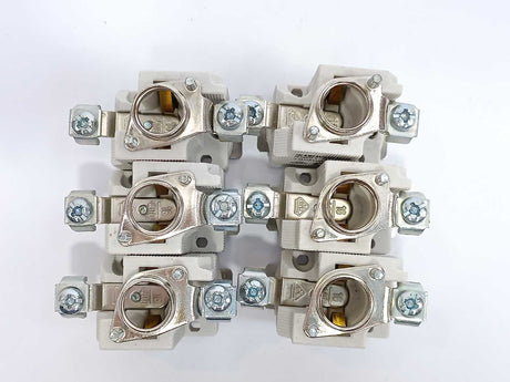 Siemens 5SG1 595 553 Single-Pole NEOZED Fuse Base. Batch of 6 pcs.