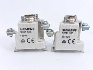 Siemens 5SG1 595 553 Single-Pole NEOZED Fuse Base. Batch of 6 pcs.