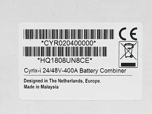 Victron Energy CYR020400000 Cyrix-i 24/48V - 400A Intelligent Battery Combiner