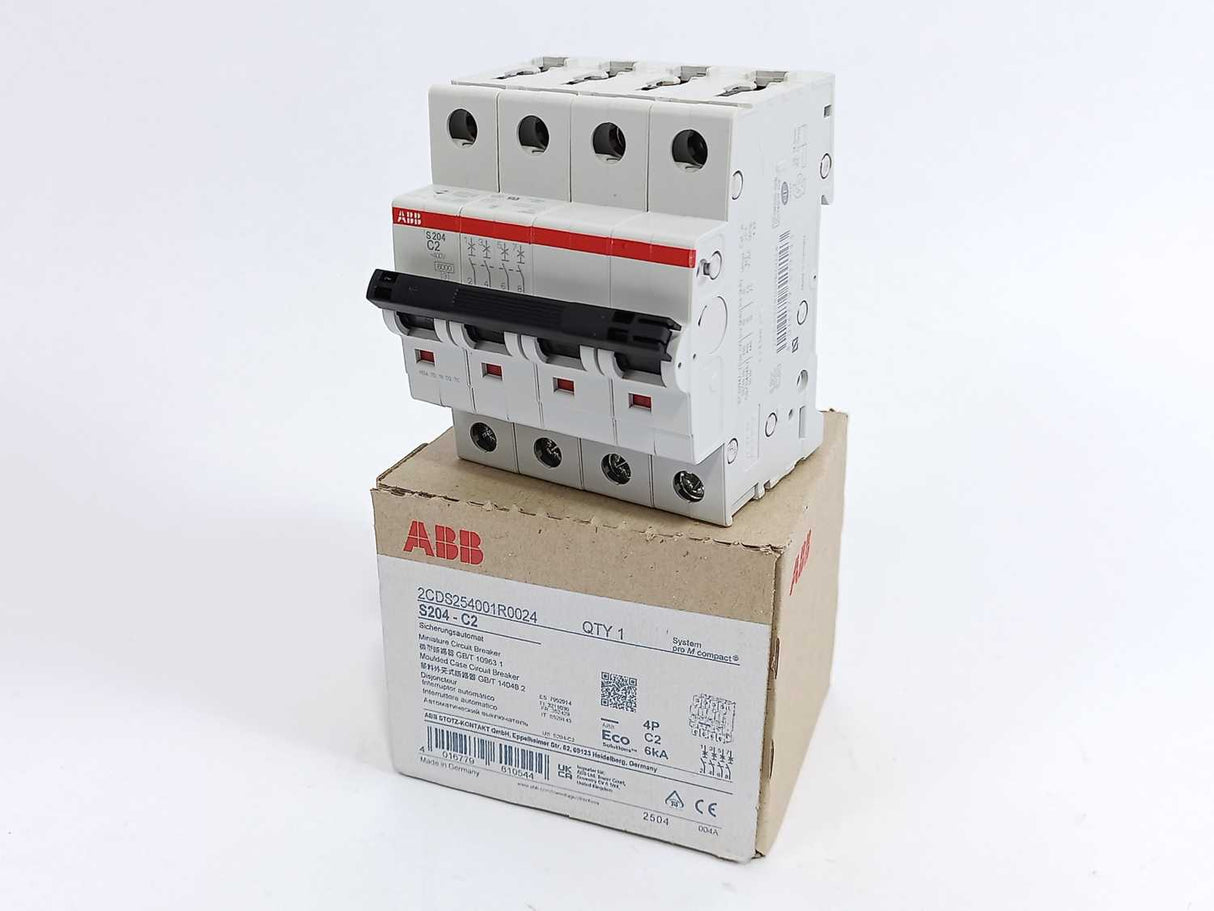 ABB 2CDS254001R0024 S204-C2 Miniature Circuit Breaker