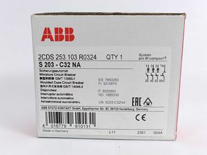 ABB 2CDS253103R0324 Miniature Circuit Breaker