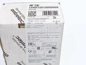 ABB 1SNK706150R0000 ZK4-PE PI-Spring clamp Terminal Block 20 Pcs.