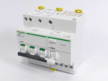 Schneider Electric A9DC3720 Residual Current Breaker w/ Overcurrent Protection