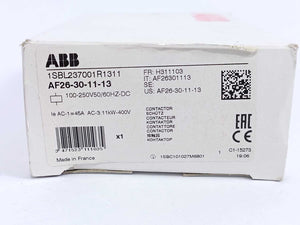 ABB 1SBL237001R1311 AF26-30-11-13 100-250V 50/60HZ-DC Contactor