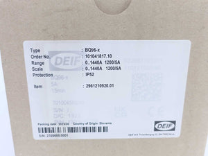 Deif BQ96-x Ampermeter 0-1440A