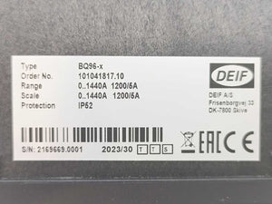 Deif BQ96-x Ampermeter 0-1440A