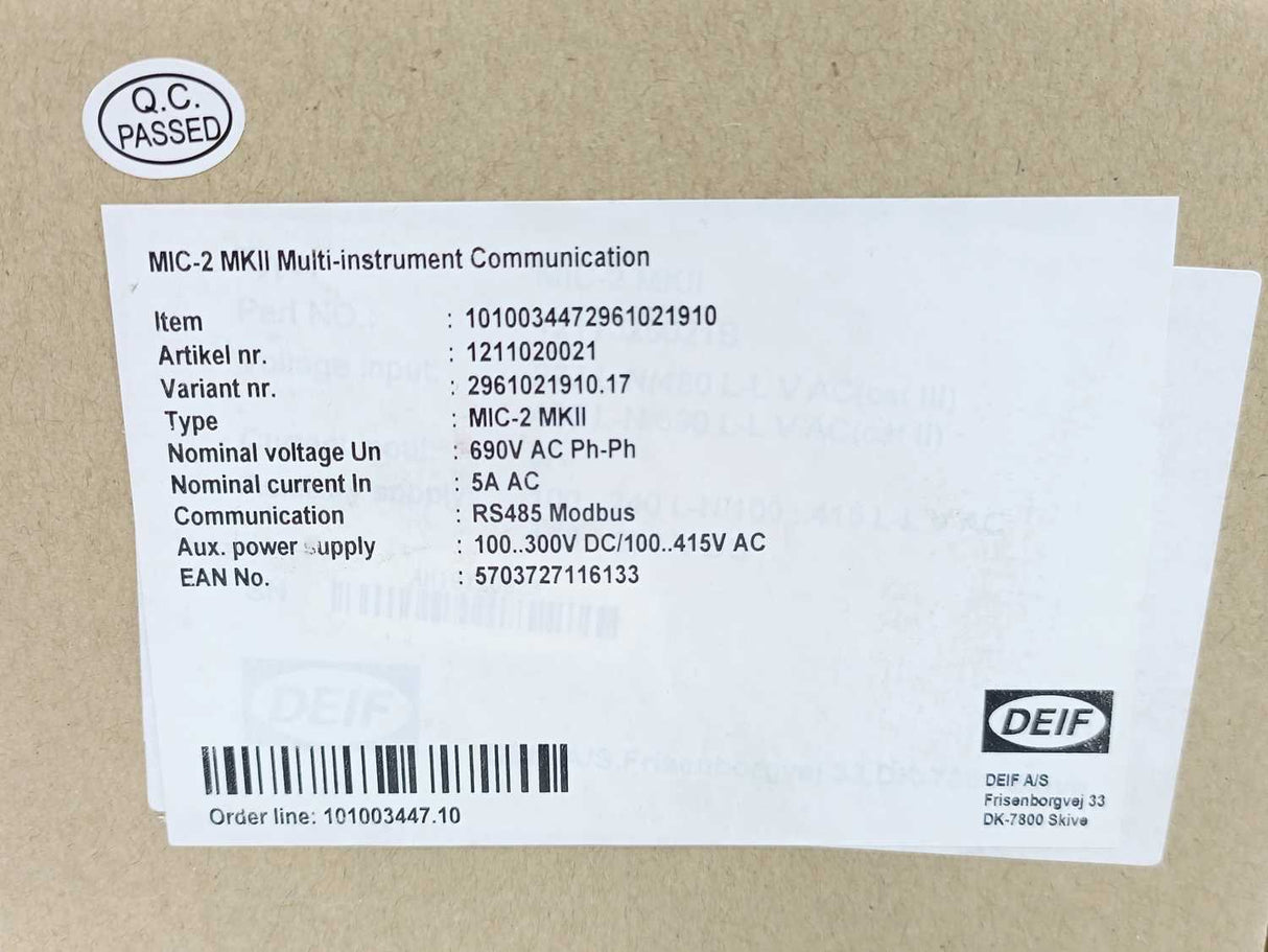Deif MIC-2 MKII 1211020021 Multi-instrument