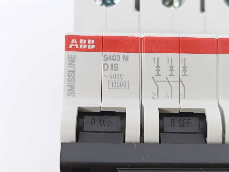 ABB 2CCS573001R0161 S403M-D16 Miniature Circuit Breaker 3P 16A 10kA