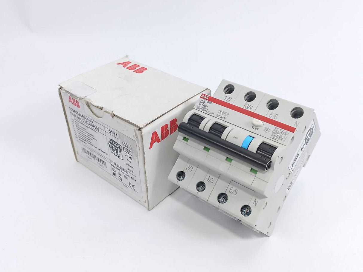 ABB 2CSR256440R3104 DS203NC C10 APR300 Residual Current Circuit Breaker RCBO
