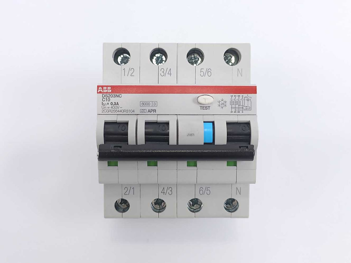 ABB 2CSR256440R3104 DS203NC C10 APR300 Residual Current Circuit Breaker RCBO