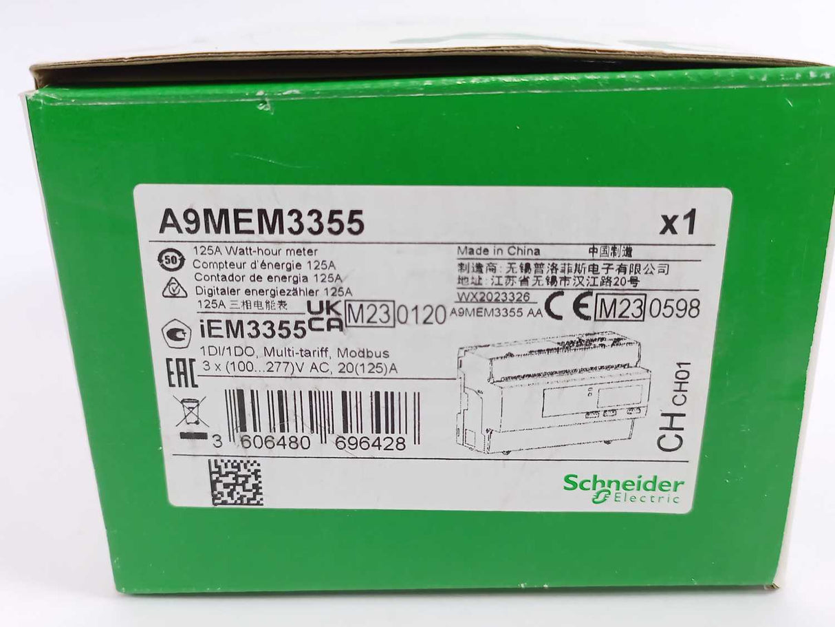 Schneider Electric A9MEM3355 iEM3355 energy meter - 125 A - Modbus