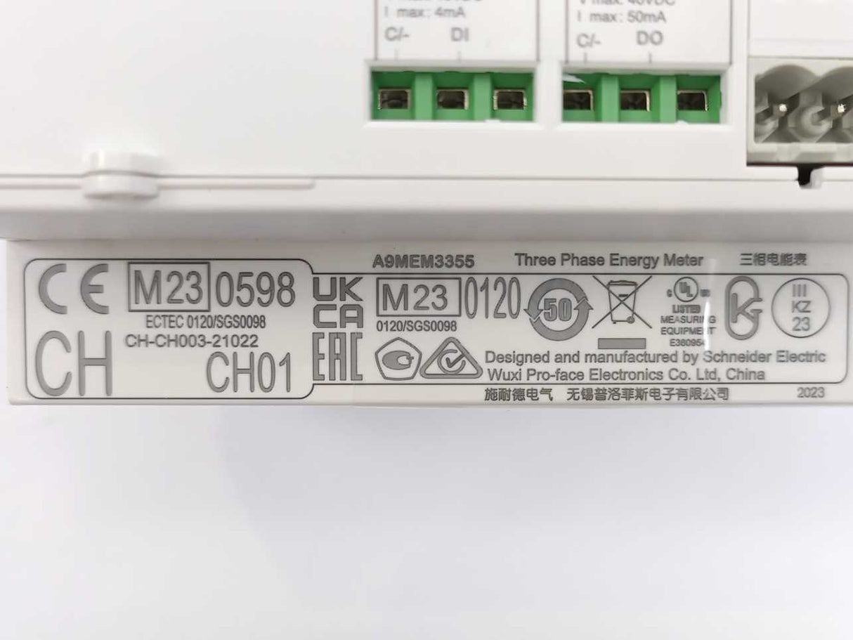 Schneider Electric A9MEM3355 iEM3355 energy meter - 125 A - Modbus
