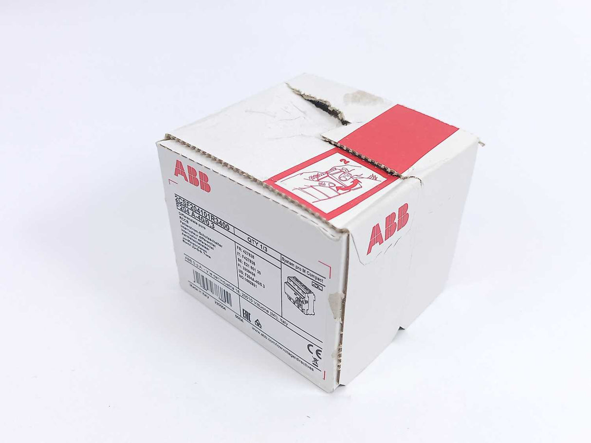 ABB 2CSF204101R3400 F204 A-40/0.3 Residual Current Circuit Breaker 4P 300mA 40A