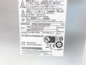 YASKAWA SGD7W-2R6DA0B Sigma-7 Double Axis Servo Drive. 2x0.75kW, 2x2.6A