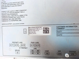 Siemens 6AV7260-0AA20-0CA0 SIMATIC IPC677D, 15" Touch Panel PC A5E31896115