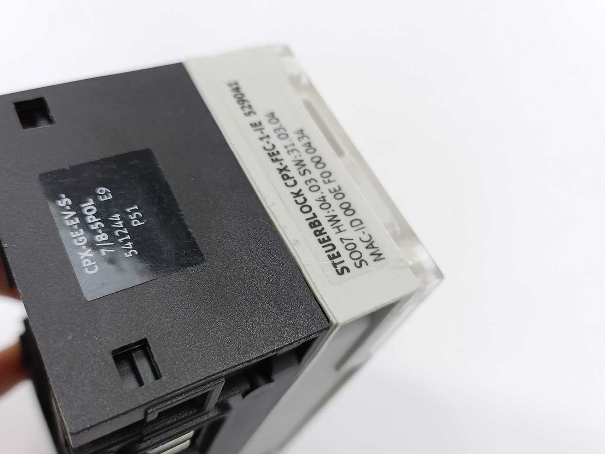 Festo 529041 CPX-FEC-1-IE Control Block w/ 541244 Interlinking Block