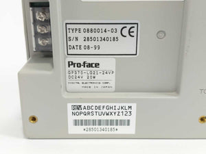 Pro-Face 0880014-03 GP370-LG21-24VP Touchscreen