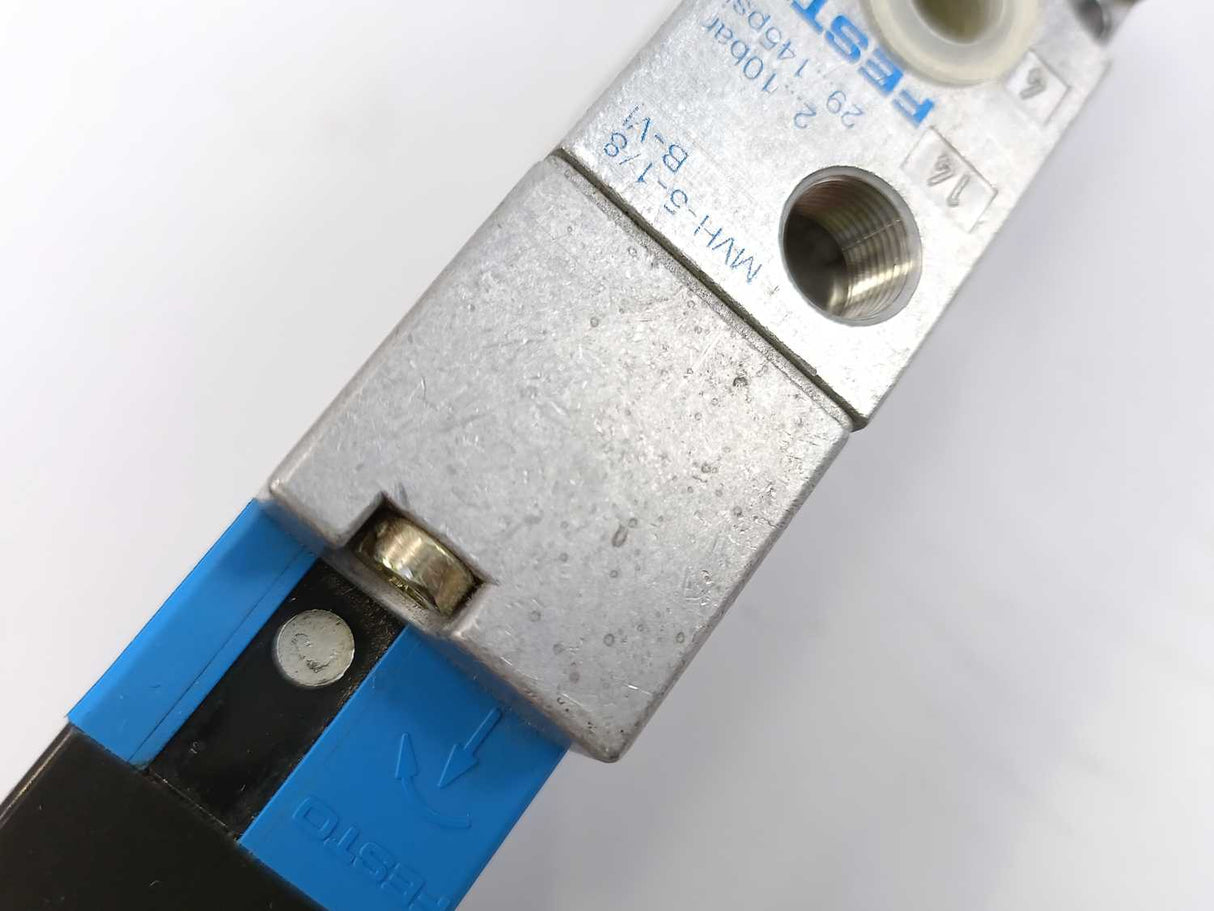Festo 114900 MVH-5-1/8-B-VI Solenoid Valve w/ 13464
