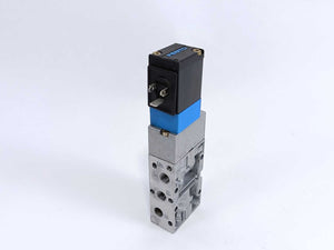 Festo 114900 MVH-5-1/8-B-VI Solenoid Valve w/ 13464