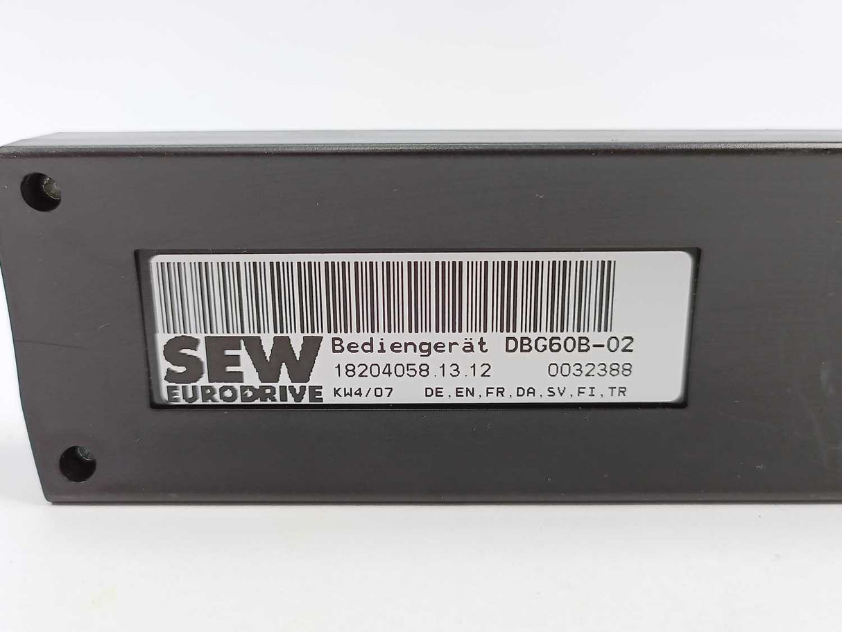 SEW-EURODRIVE  18204058 DBG60B-02 Operator Keypad