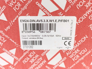 Carlo Gavazzi EM24-DIN-AV5.3.X.W1.E.P/FB01 3-Phase MID Energy Analyzer 3x230V