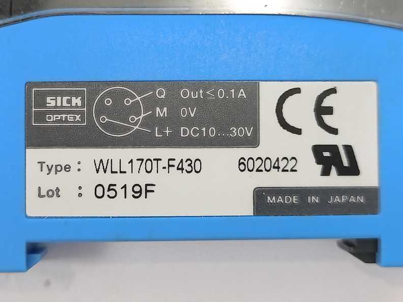 SICK 6020422 WLL170T-F430 Photoelectric Fiber-optic Switch
