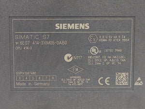 Siemens 6ES7414-3XM05-0AB0 SIMATIC S7-400 CPU 414-3 Central Processing Unit