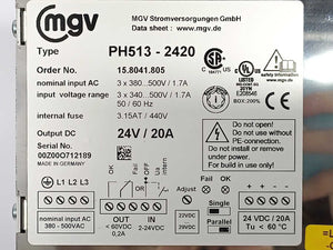 MGV 15.8041.805 DC Power Supply, PH513-2420