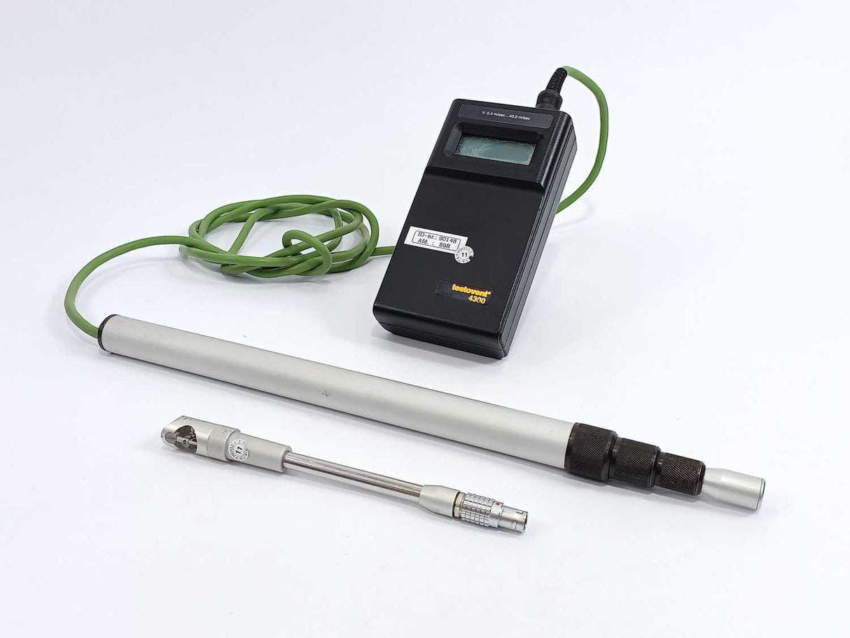Testo Testovent 4300 Mobile Wheel Anemometer With Flow Probe, W: LEMO FGG.1B