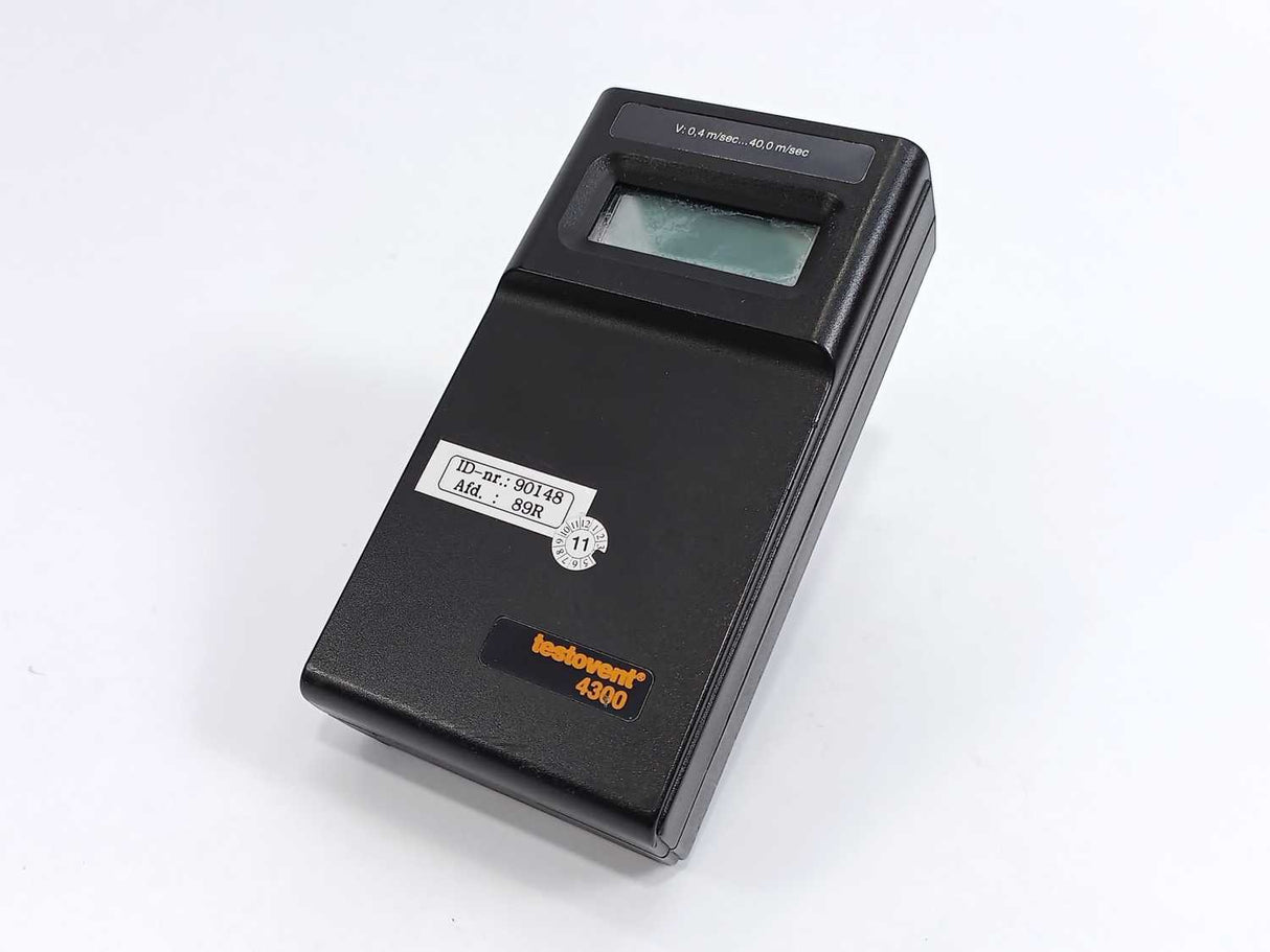 Testo Testovent 4300 Mobile Wheel Anemometer With Flow Probe, W: LEMO FGG.1B