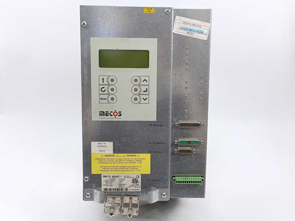 Mecos IMC15 BG10837-01C Magnetic Bearing and Motor Controller