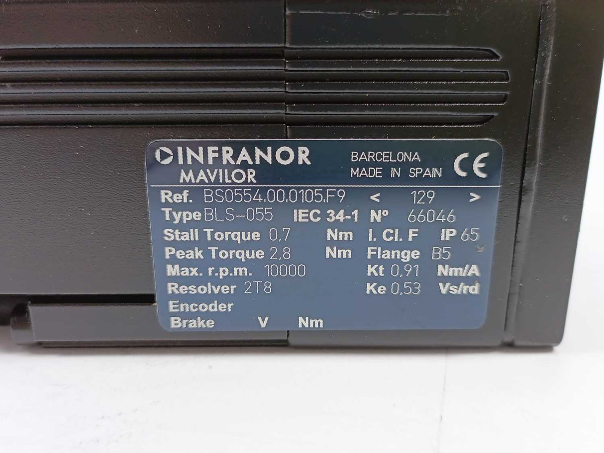 Infanor / Mavilor BS0554.00.0105.F9 Servo Motor, BLS-055