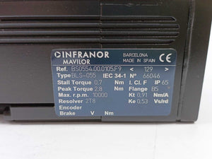 Infanor / Mavilor BS0554.00.0105.F9 Servo Motor, BLS-055