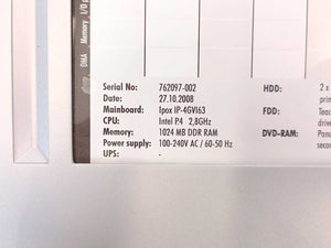 Beckhoff C6140 Control cabinet Industrial PC, Main Board: iPOX IP-4GVI63
