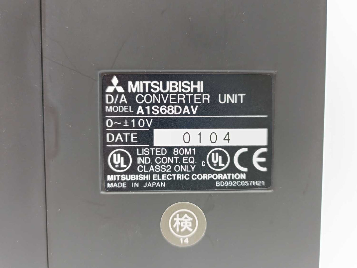 Mitsubishi A1S68DAV D/A Converter Unit