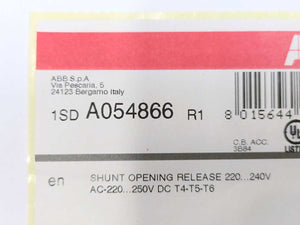 ABB 1SDA054866R1 SOR T4-T5-T6, Shunt Opening Release