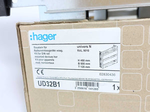 hager UD32B1 Kit For DIN Rail ,450x500mm, Horizontal, 6x12Module